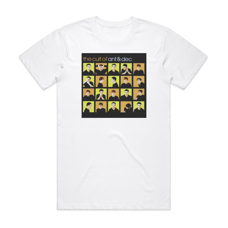 Ant and Dec The Cult Of Ant Dec Album Cover T-Shirt White