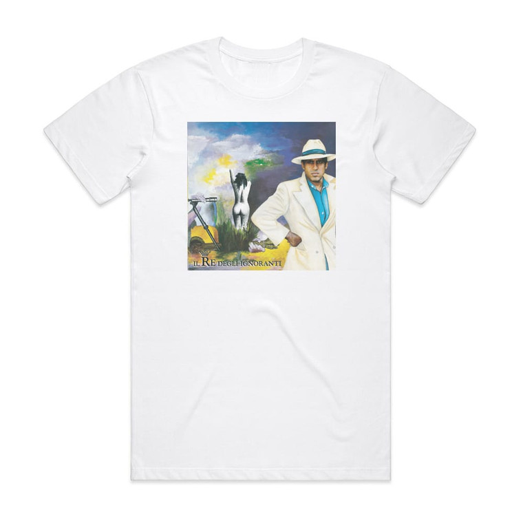 Adriano Celentano Il Re Degli Ignoranti Album Cover T-Shirt White
