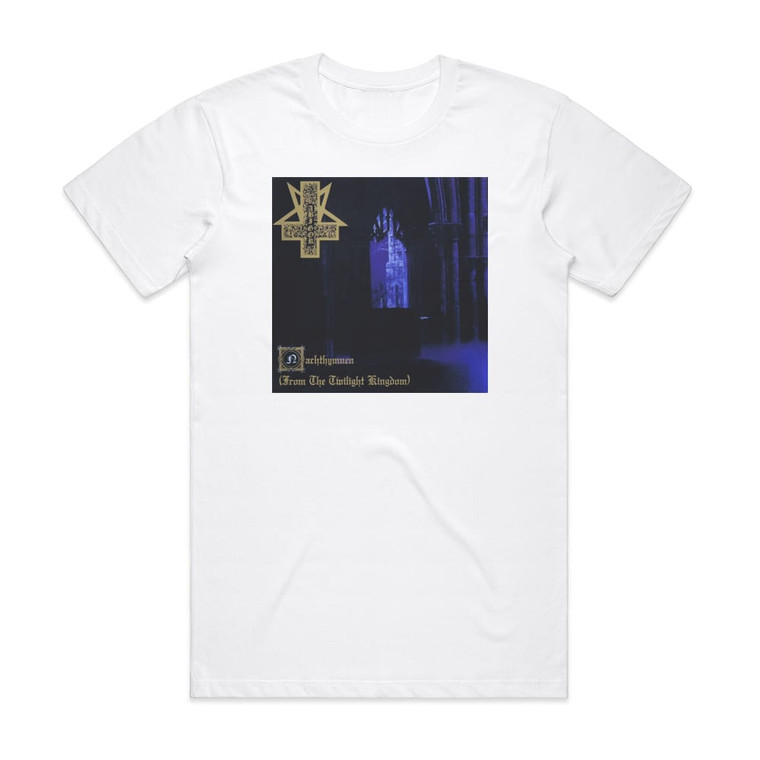 Abigor Nachthymnen From The Twilight Kingdom Album Cover T-Shirt White