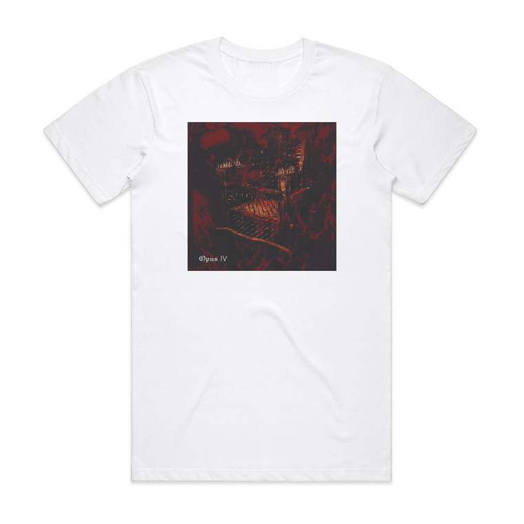 Abigor Opus Iv 1 Album Cover T-Shirt White Abigor Opus Iv 1 Album Cover T-Shirt White