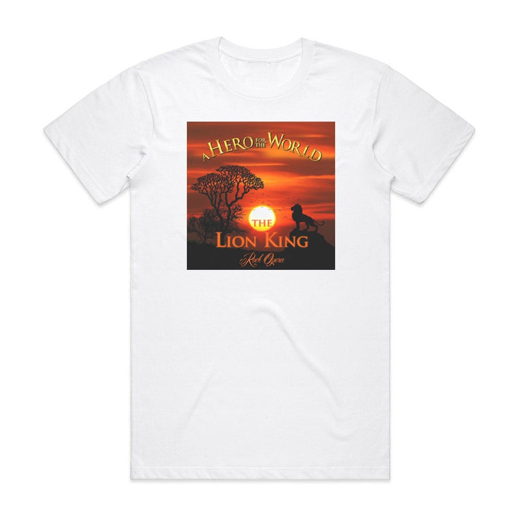 A Hero for the World The Lion King Rock Opera Album Cover T-Shirt White