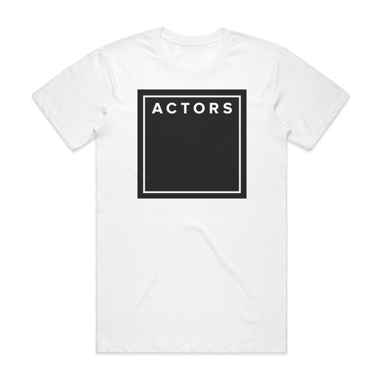 ACTORS Reanimated 1 Album Cover T-Shirt White