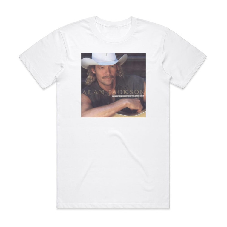 Alan Jackson High Mileage Album Cover T-Shirt White