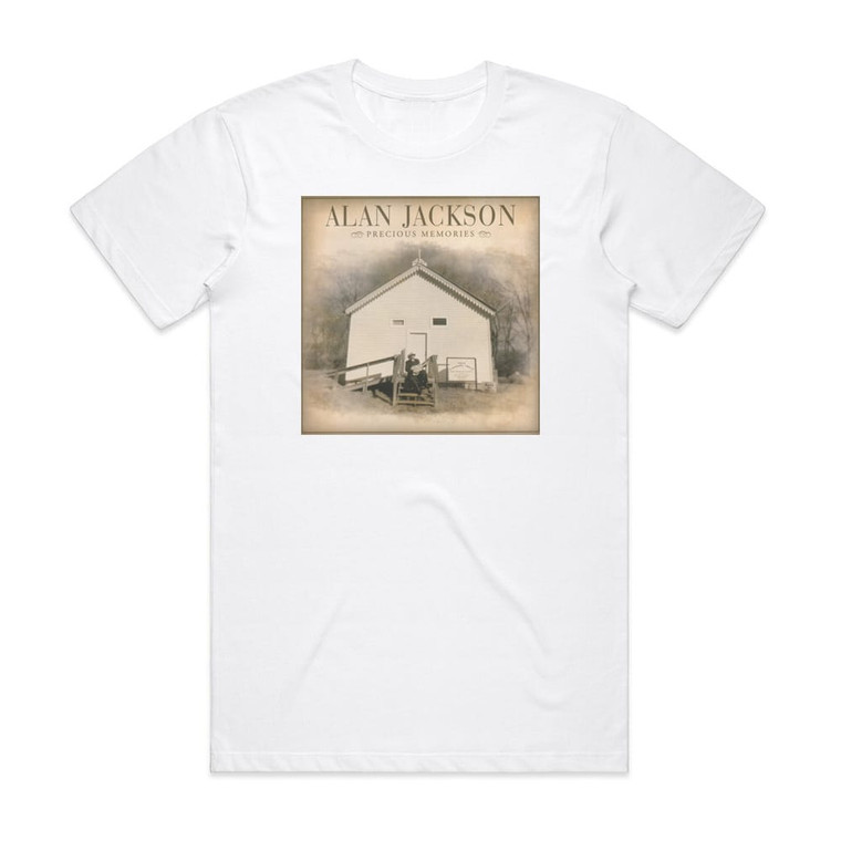 Alan Jackson Precious Memories Album Cover T-Shirt White