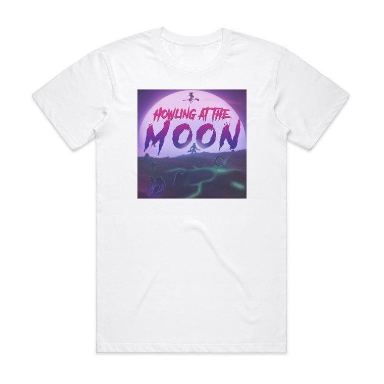 Aviators Howling At The Moon Album Cover T-Shirt White