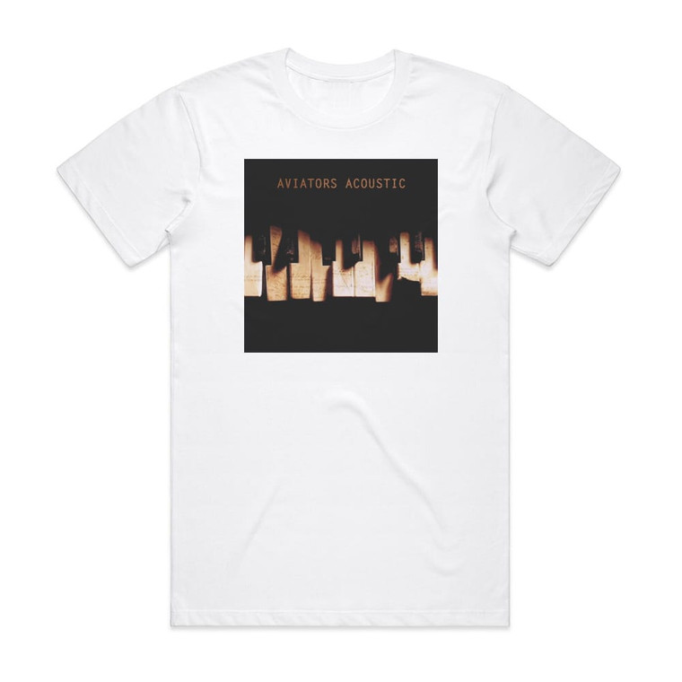 Aviators Acoustic Album Cover T-Shirt White