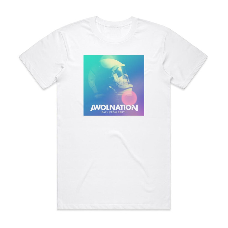 AWOLNATION Back From Earth Album Cover T-Shirt White