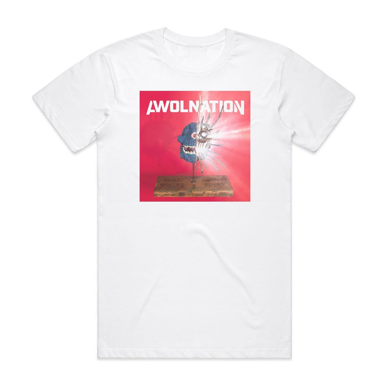 AWOLNATION Angel Miners The Lightning Riders Album Cover T-Shirt White