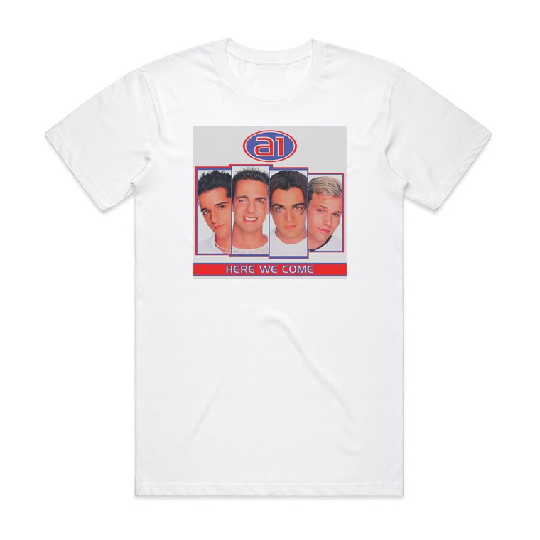 A1 Here We Come Album Cover T-Shirt White