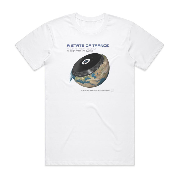 Armin van Buuren A State Of Trance Year Mix 2010 Album Cover T-Shirt White