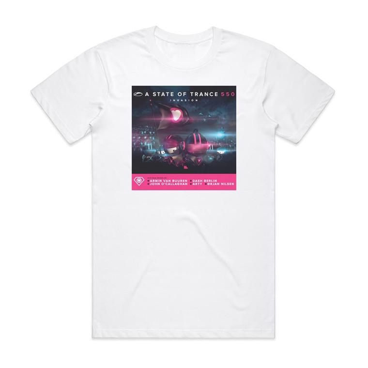 Armin van Buuren A State Of Trance 550 Album Cover T-Shirt White