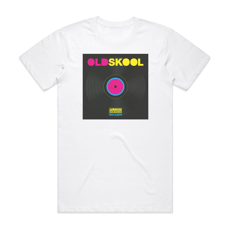 Armin van Buuren Old Skool Mini Album Album Cover T-Shirt White