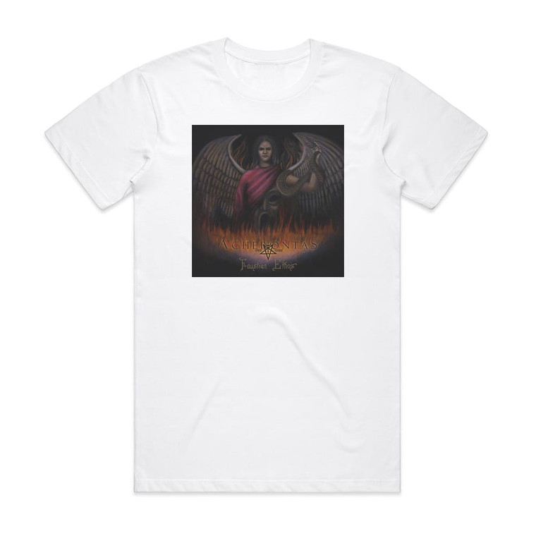 Acherontas Faustian Ethos Album Cover T-Shirt White Acherontas Faustian Ethos Album Cover T-Shirt White