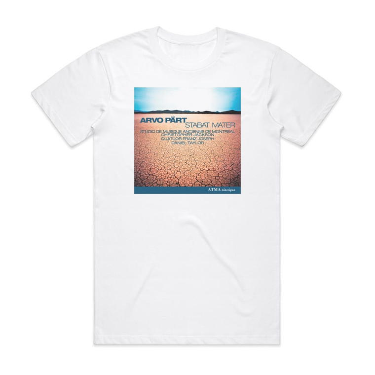 Arvo Part Stabat Mater Album Cover T-Shirt White