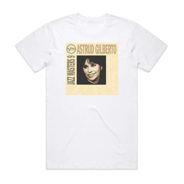 Astrud Gilberto Verve Jazz Masters 9 Album Cover T-Shirt White