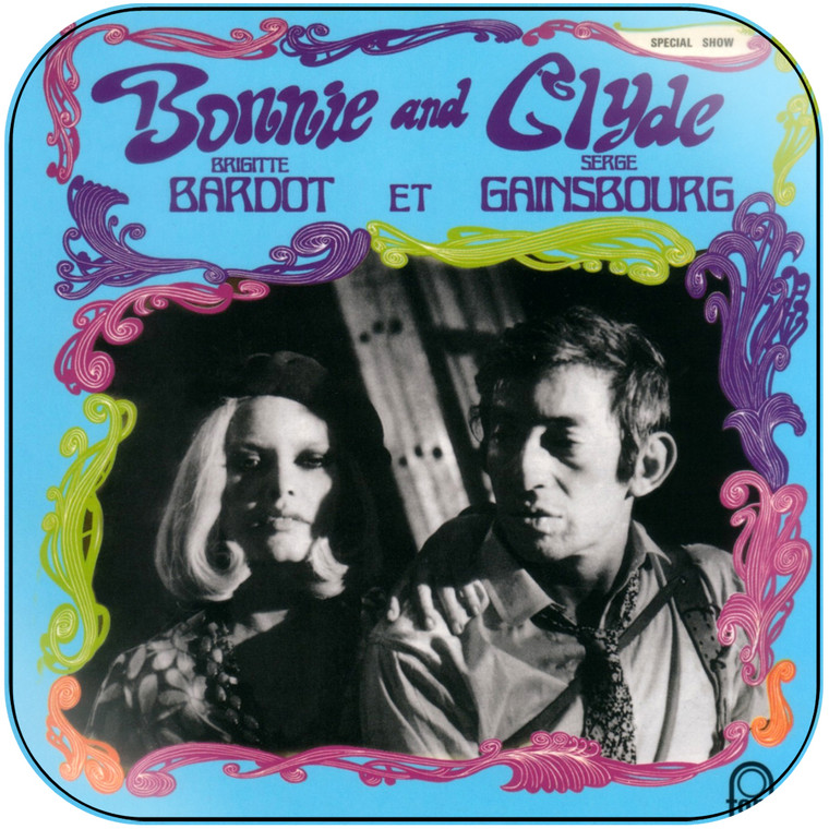 Serge Gainsbourg Bonnie And Clyde Album Cover Sticker