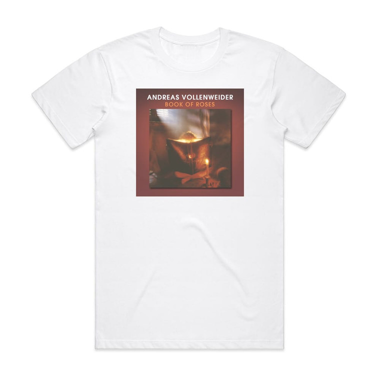 Andreas Vollenweider Book Of Roses Album Cover T-Shirt White