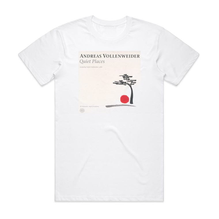 Andreas Vollenweider Quiet Places Album Cover T-Shirt White