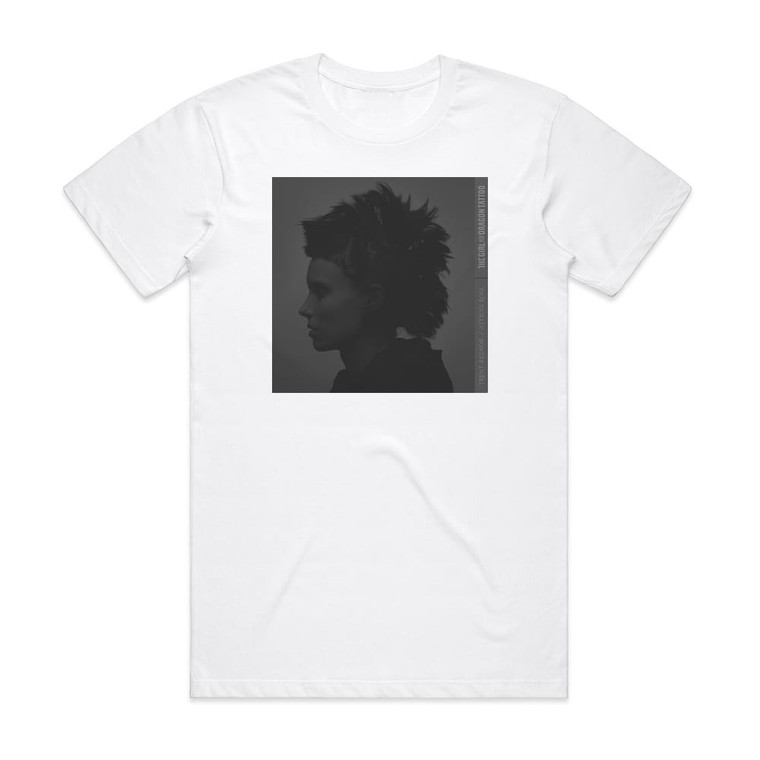Atticus Ross The Girl With The Dragon Tattoo Album Cover T-Shirt White