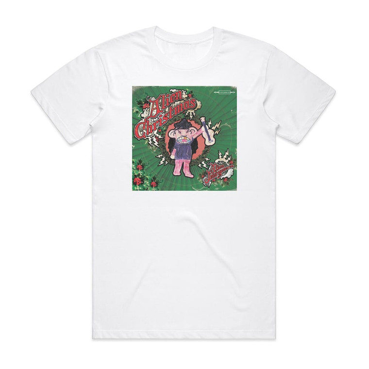 Al Jourgensen Alien Christmas Album Cover T-Shirt White