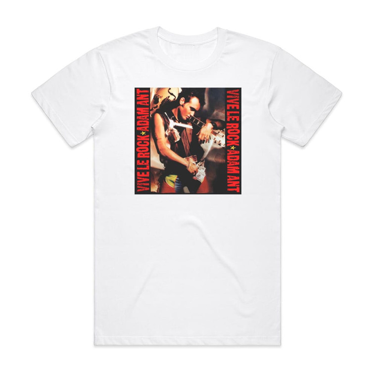 Adam Ant Vive Le Rock Album Cover T-Shirt White
