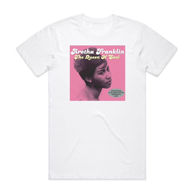 Aretha Franklin The Queen Of Soul 1 Album Cover T-Shirt White