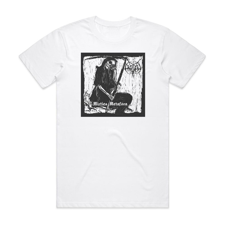 Anubi Mirties Metafora Album Cover T-Shirt White