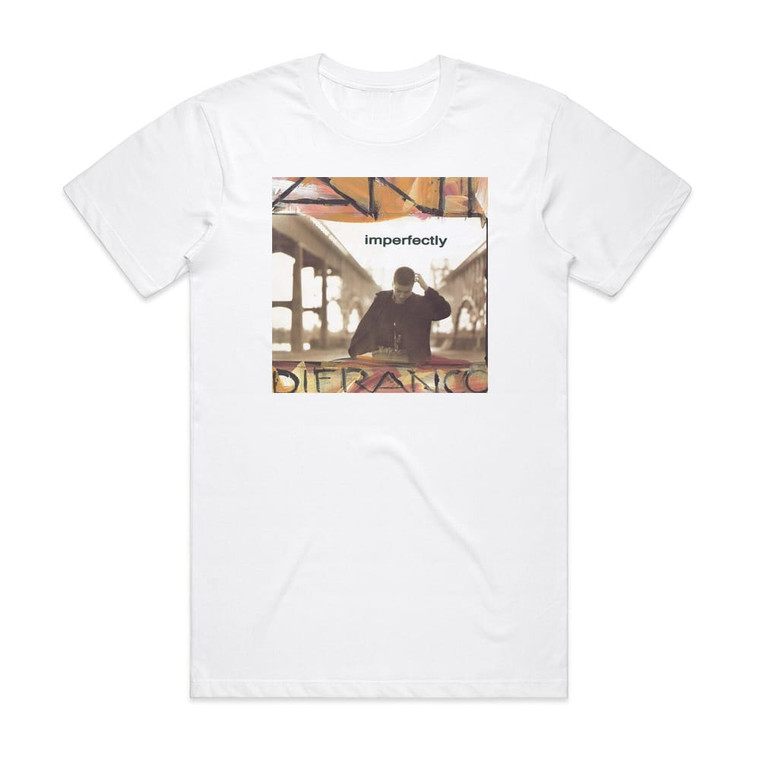 Ani DiFranco Imperfectly Album Cover T-Shirt White