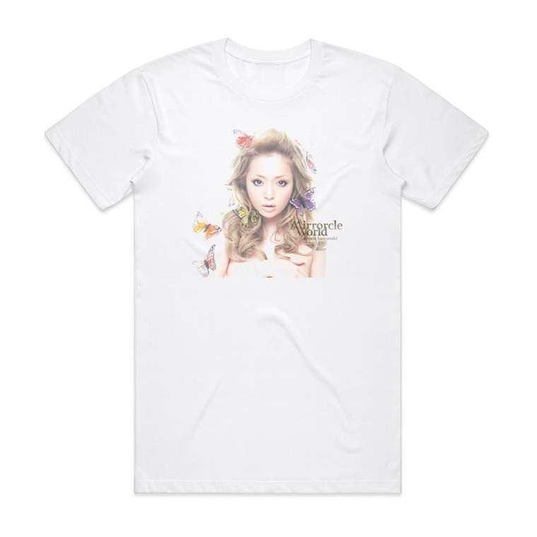 Ayumi Hamasaki Mirrorcle World Album Cover T-Shirt White