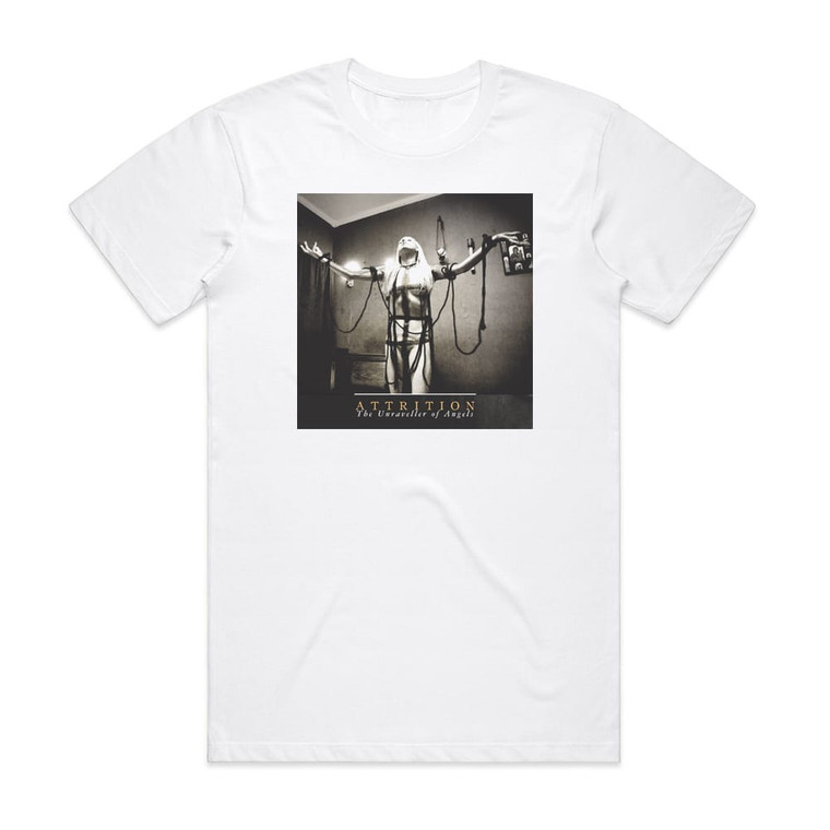 Attrition The Unraveller Of Angels Album Cover T-Shirt White
