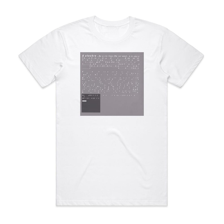 Autechre Quaristice 1 Album Cover T-Shirt White