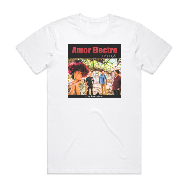 Amor Electro Evoluo 1 Album Cover T-Shirt White