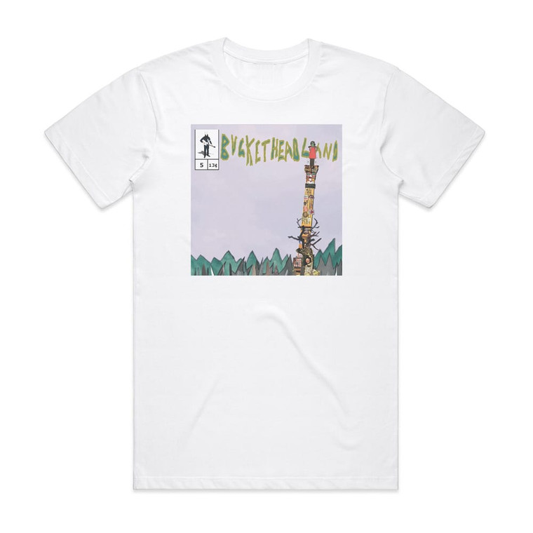 Buckethead Look Up There Album Cover T-Shirt White