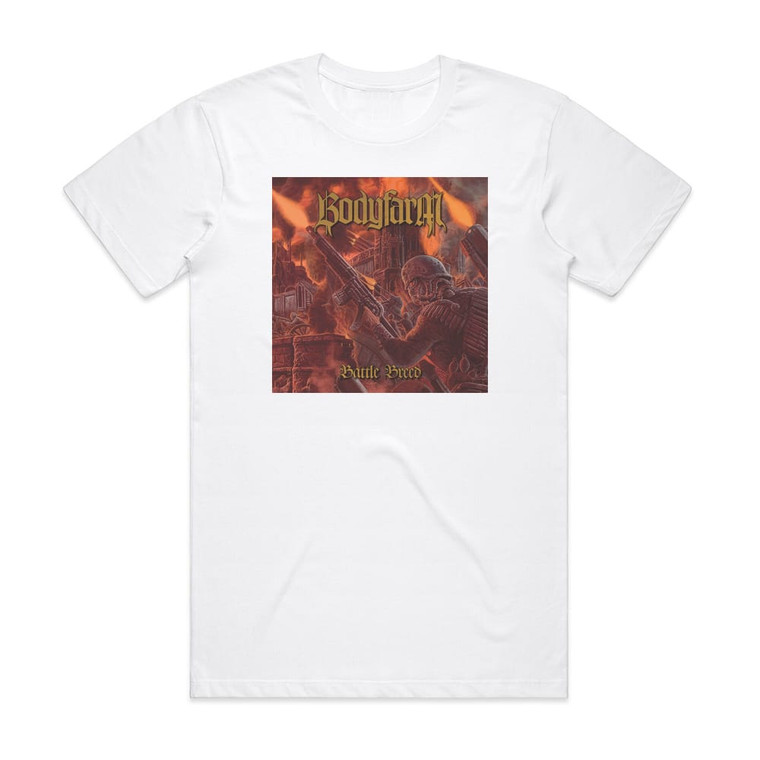 Bodyfarm Battle Breed Album Cover T-Shirt White