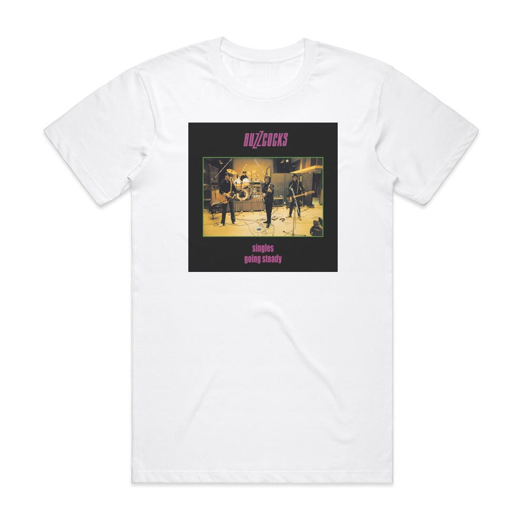 Buzzcocks Singles Going Steady 1 Album Cover T-Shirt White