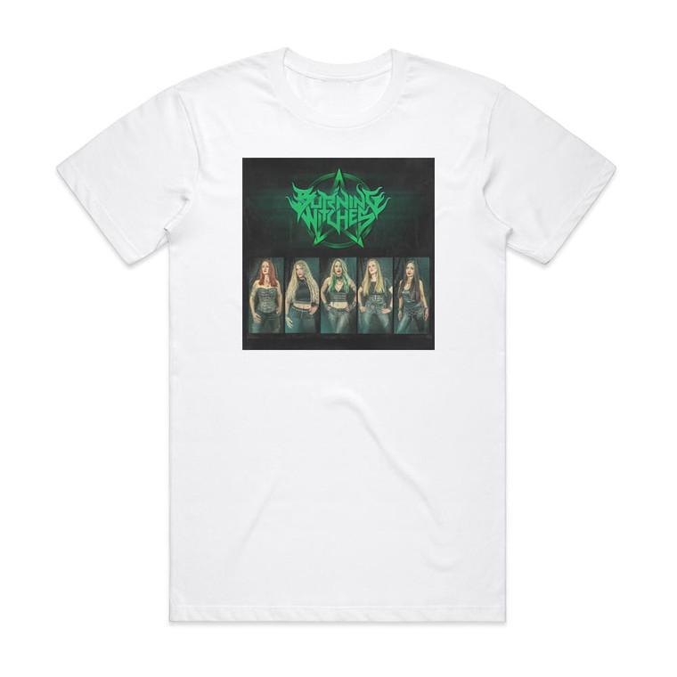 Burning Witches The Circle Of Five Album Cover T-Shirt White