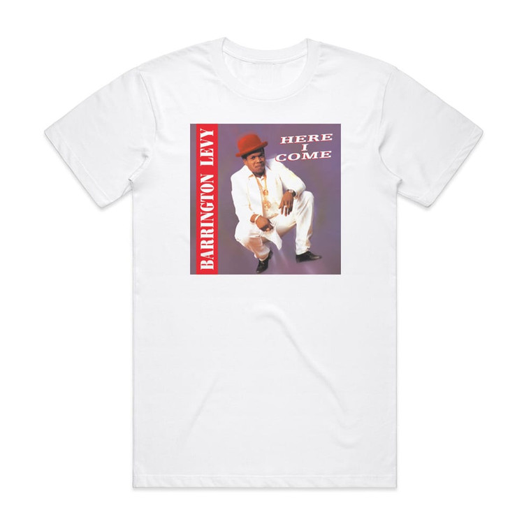 Barrington Levy Here I Come Album Cover T-Shirt White