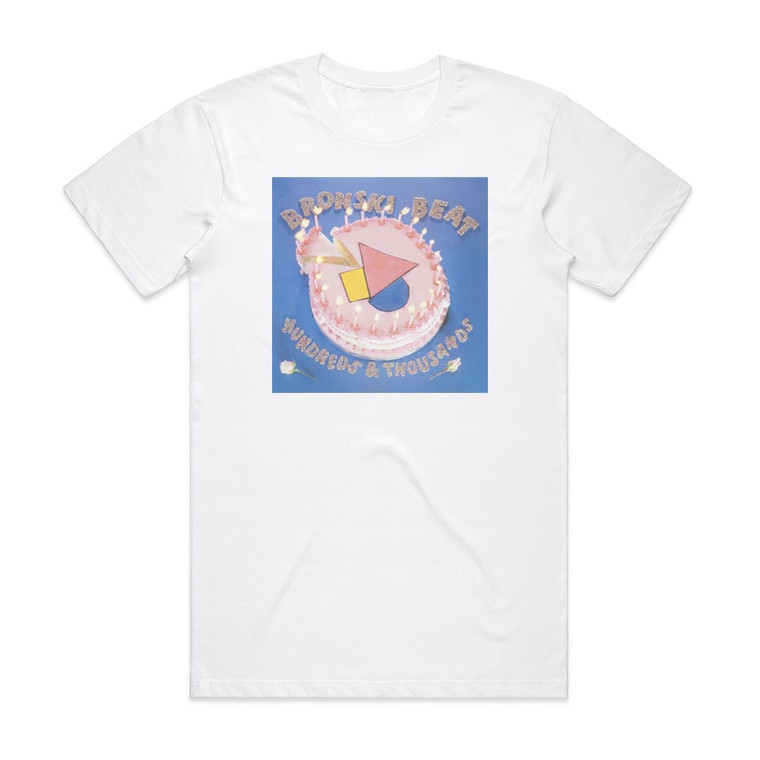 Bronski Beat Hundreds Thousands Album Cover T-Shirt White Bronski Beat Hundreds Thousands Album Cover T-Shirt White