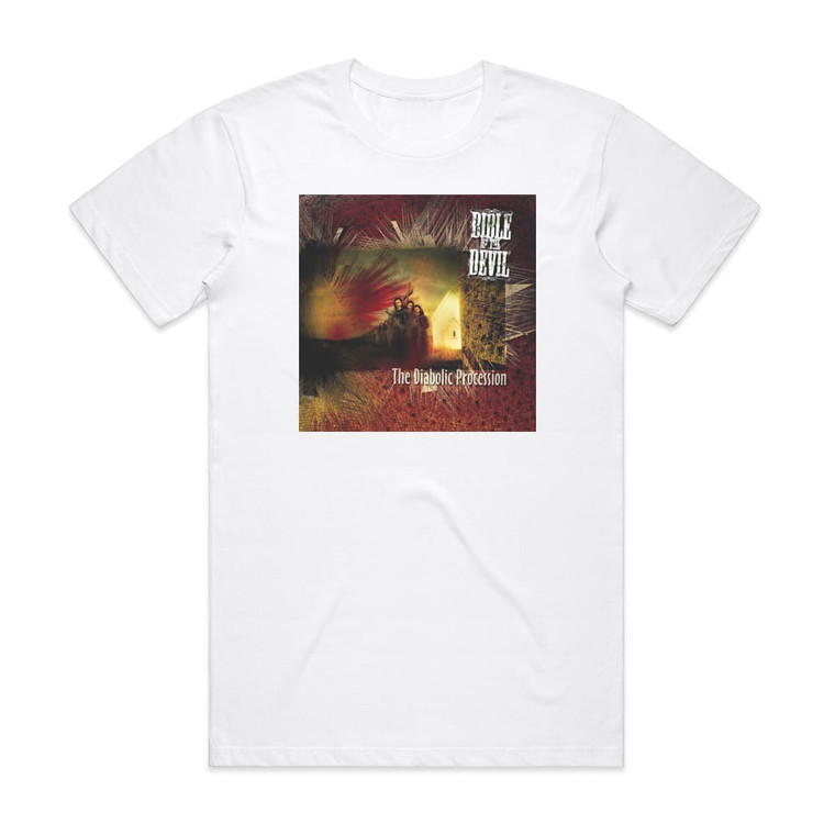 Bible of the Devil The Diabolic Procession Album Cover T-Shirt White