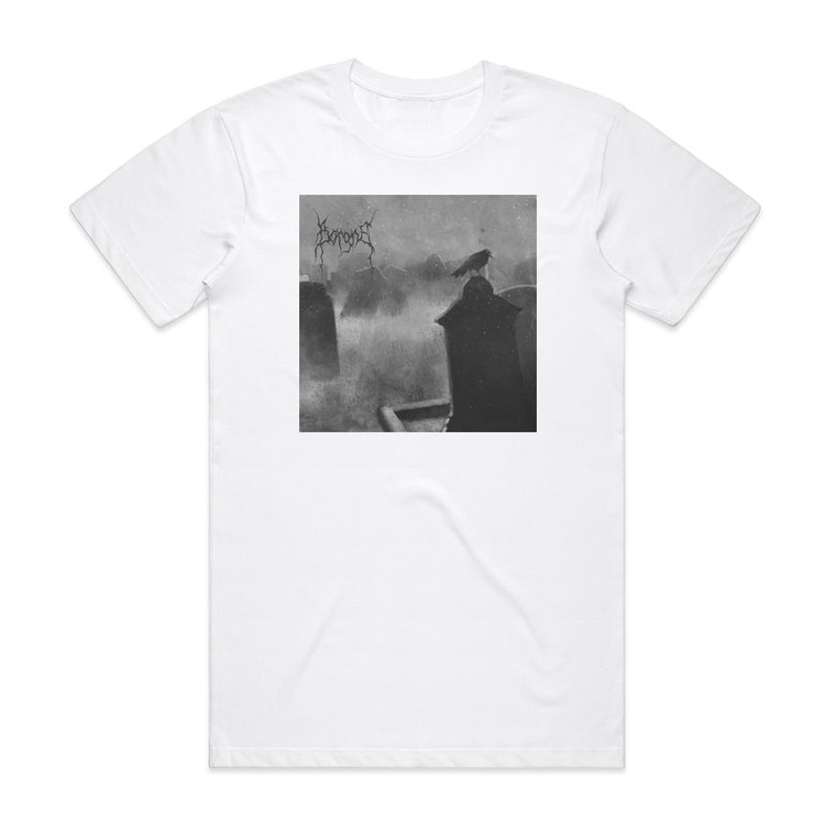 Borgne Royaume Des Ombres Album Cover T-Shirt White Borgne Royaume Des Ombres Album Cover T-Shirt White