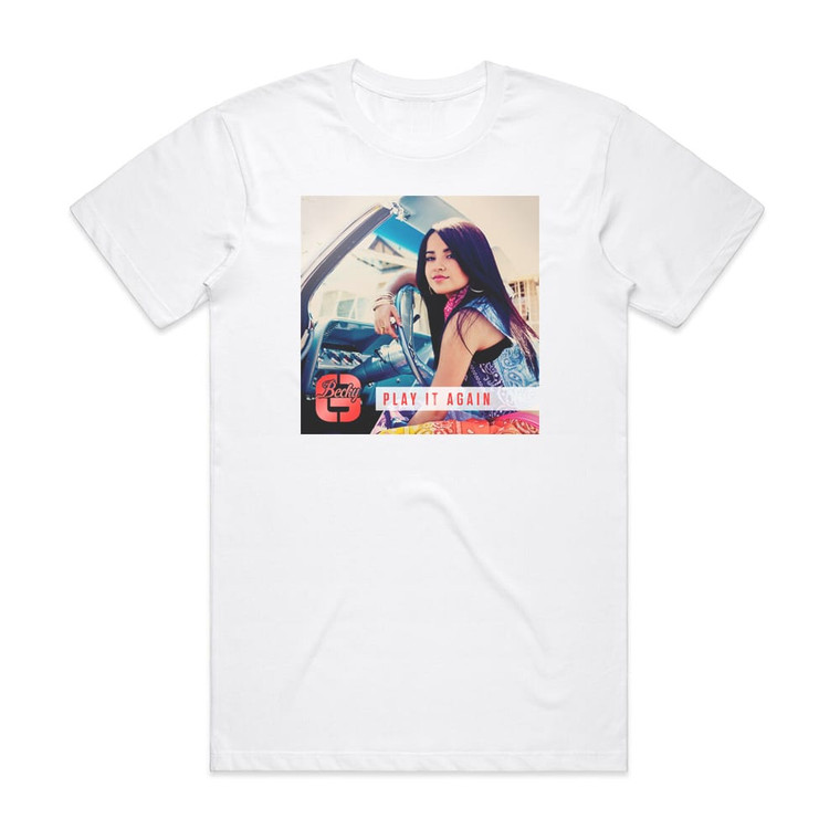 Becky G Play It Again 1 Album Cover T-Shirt White