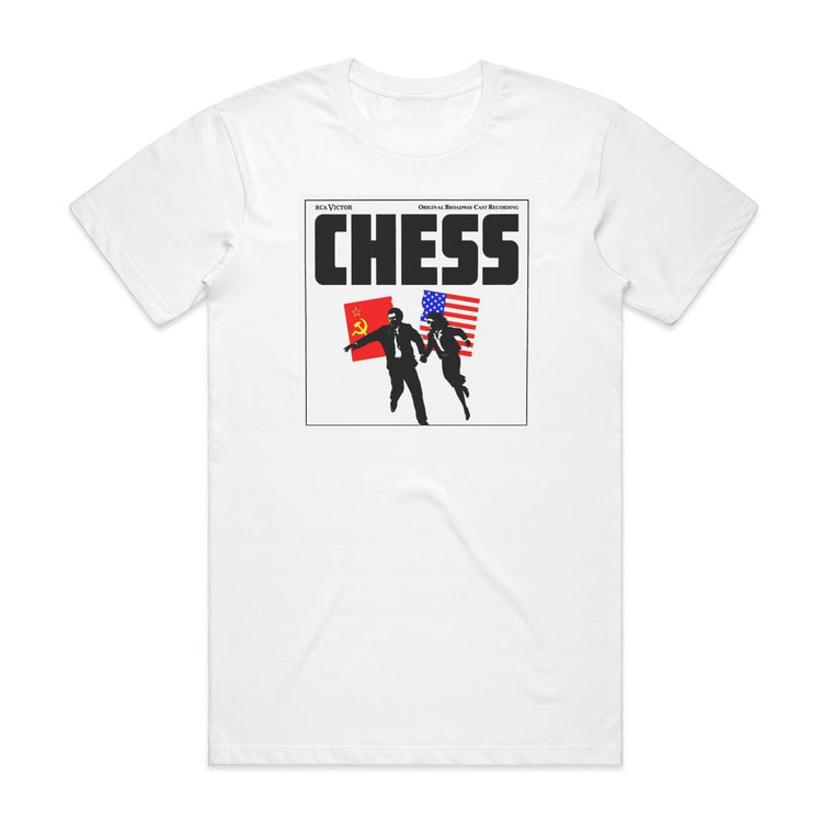 Benny Andersson Chess 1988 Original Broadway Cast Album Cover T-Shirt White