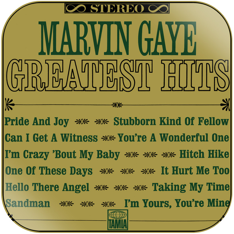 Marvin Gaye Greatest Hits Album Cover Sticker