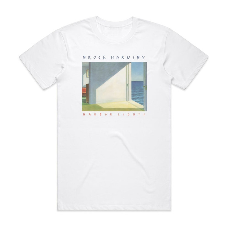 Bruce Hornsby Harbor Lights Album Cover T-Shirt White