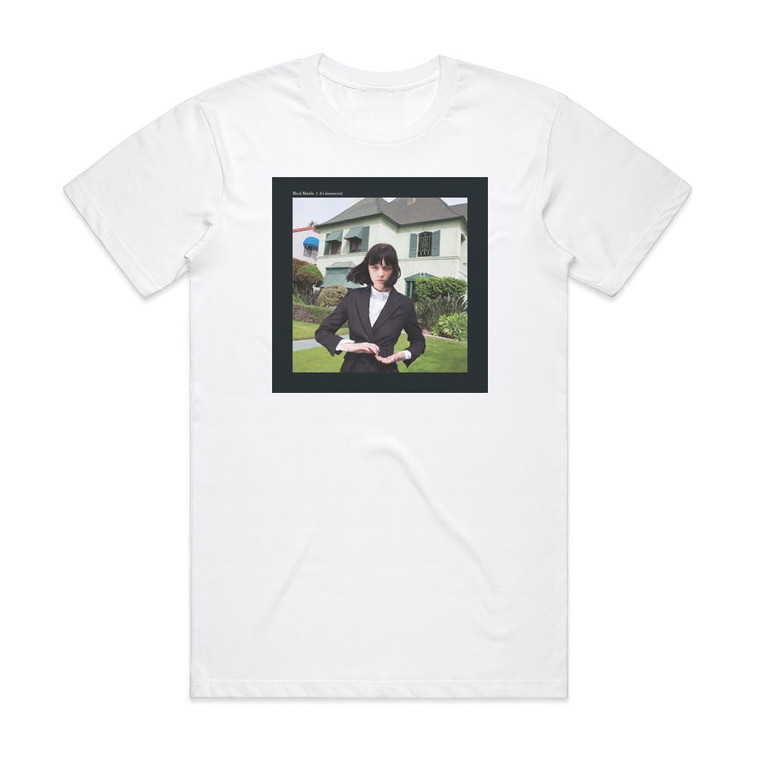 Black Marble Its Immaterial Album Cover T-Shirt White
