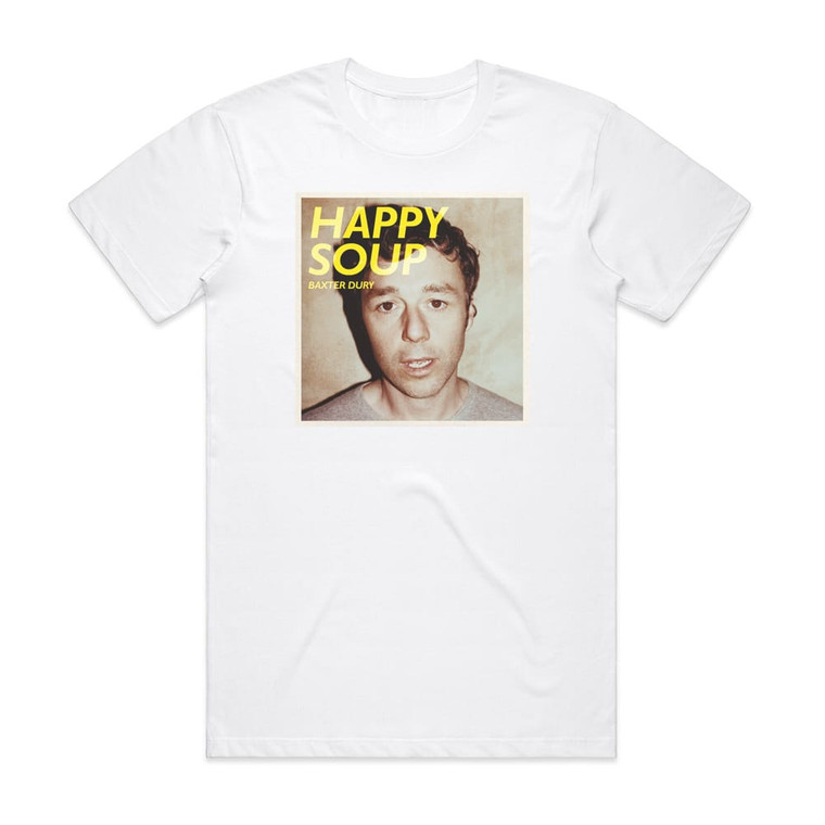 Baxter Dury Happy Soup Album Cover T-Shirt White