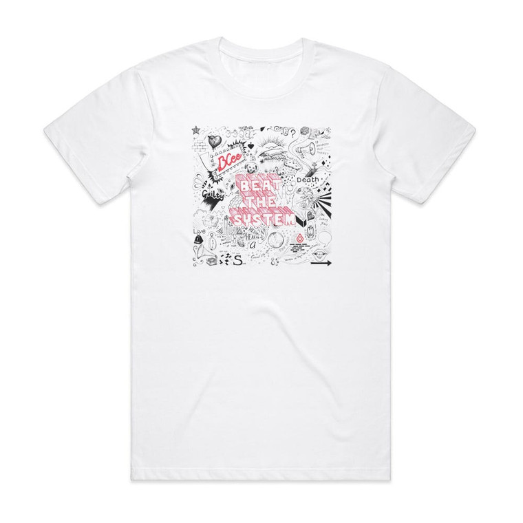 BCee Beat The System Album Cover T-Shirt White