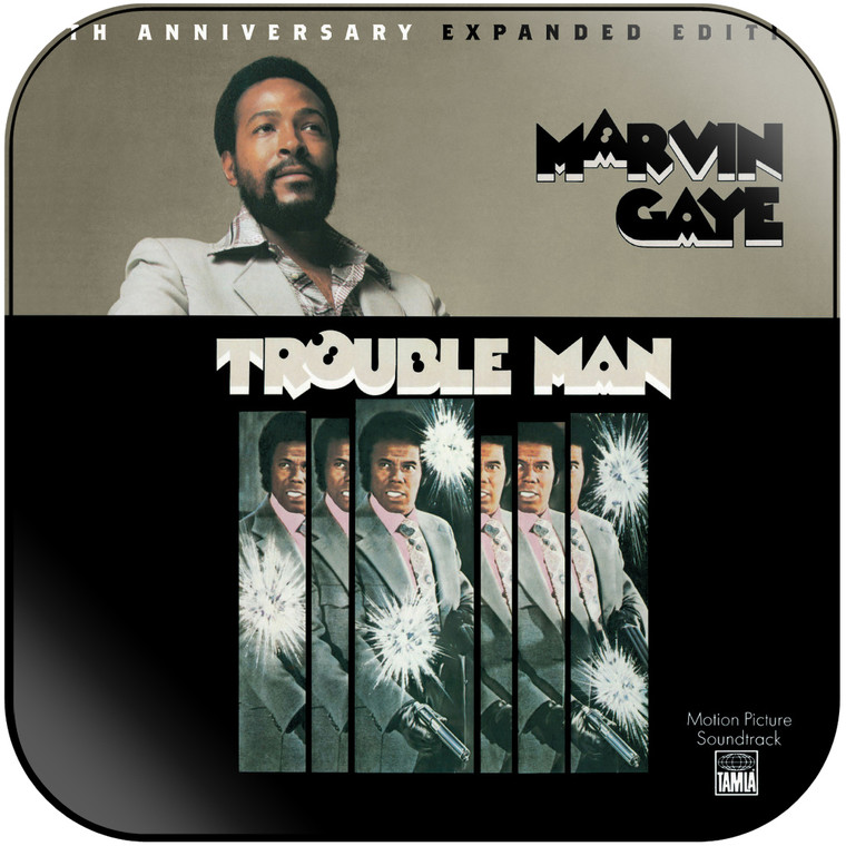 Marvin Gaye Trouble Man 40Th Anniversary Expanded Edition Album Cover Sticker