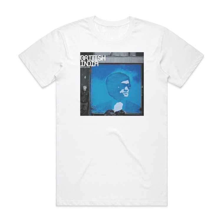British India Guillotine Album Cover T-Shirt White