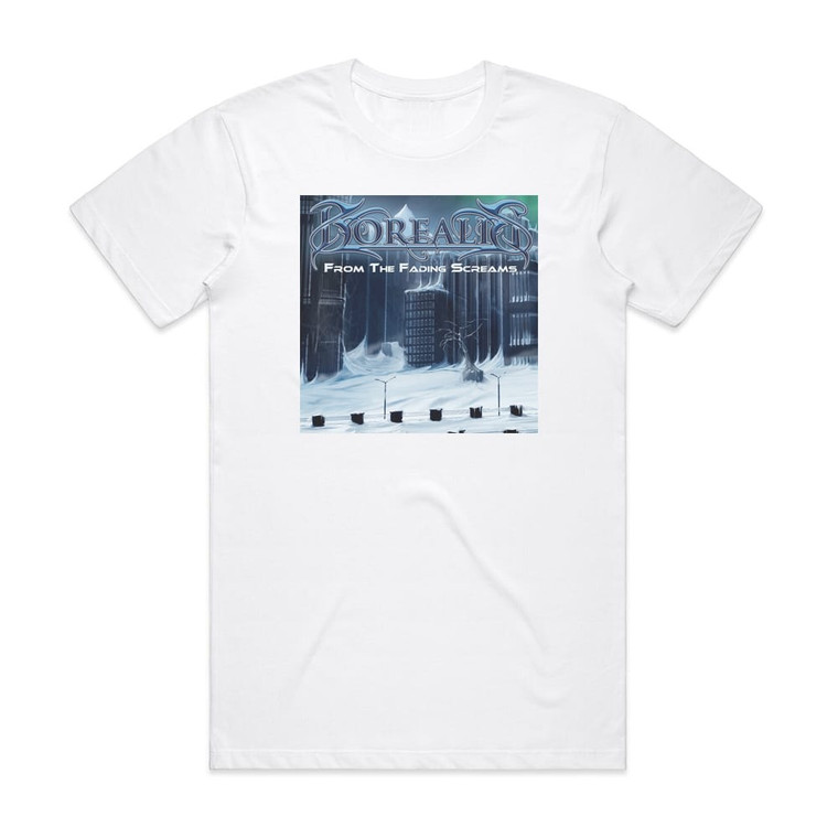 Borealis From The Fading Screams Album Cover T-Shirt White